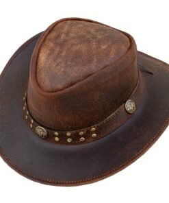 Vintage Leather Cowboy Hat